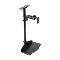 1 x RAW Customer Returns EUREKA ERGONOMIC PC holder desk 360 degree rotatable computer holder under table height and width adjustable for under table black - RRP €70.58