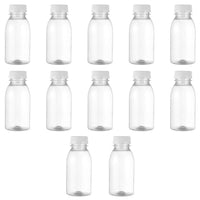 1 x RAW Customer Returns Lurrose 12 Pieces Drinking Bottle 250Ml Plastic Juice Bottles Juice Bottles Smoothie Bottle Milk Bottle with Lid for Milk, Water, Juice, Yogurt, Drinks. - RRP €14.51