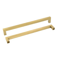 1 x RAW Customer Returns 10 pieces goldenwarm furniture handles gold kitchen cabinet handles gold cupboard handles gold -LSJ12GD320 cupboard handles stainless steel gold handles furniture kitchen handles 320mm hole spacing - RRP €43.49