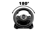 1 x RAW Customer Returns JINSHU GTR RACING WHEEL - INDECA Racing Wheel with Pedals compatible with Playstation 4, Playstation 3, Switch and PC  - RRP €67.99