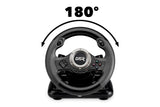 1 x RAW Customer Returns JINSHU GTR RACING WHEEL - INDECA Racing Wheel with Pedals compatible with Playstation 4, Playstation 3, Switch and PC  - RRP €70.13