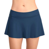 1 x Brand New FEOYA Women s Swimming Shorts Bikini Bottoms Skirt Shorts Trunks 2019 Swimsuit Tummy Control Swim Dress with Integrated Pants Mini Bikini Takini Swim Skirt Beachwear Blue M - RRP €27.6