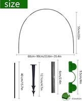 1 x RAW Customer Returns HuaMuDM planting tunnel arches, greenhouse hoops fiberglass, garden tunnel hoops, foil tunnel arches, greenhouse hoops, greenhouse hoops foil tunnel, arches for foil tunnels, garden hoops raised bed - RRP €18.3