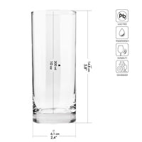 1 x RAW Customer Returns Krosno glasses for water juice and drinks For drinks and water Set of 6 pieces 300 ML Basic collection Classic shape Lead-free glass Perfect for home restaurant and parties - RRP €28.14