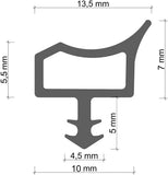 2 x RAW Customer Returns Door seal rubber seal for door frames, sash rebate seal, room door seal for doors windows 10 m, white  - RRP €44.3