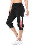 1 x RAW Customer Returns Marvmys women s jogging pants 3 4 high waist sports pants tracksuit sports pants women 100 cotton training pants fitness women s leisure pants black-a XXL - RRP €22.99