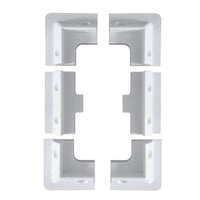 1 x RAW Customer Returns 6pcs Solar Panel Mounting Bracket White Rectangle Set Corner Bracket for Wooden Frame Caravan RV Boat Shed Motorhome Hood UV Resistant White - RRP €32.99