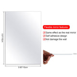 1 x RAW Customer Returns Outus 30 Pieces Mirror Sheets Self-Adhesive Flexible Without Glass Mirror Tiles Mirror Wall Stickers for Home Bathroom Decor 5.9 x 3.9 Inches  - RRP €12.85