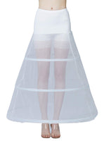 1 x RAW Customer Returns BEAUTELICATE Petticoat Underskirts Crinoline Women s Rockabilly A Line Long for Wedding Bridal Dress Evening Dress White White - 3 Hoops, 42-44  - RRP €26.21