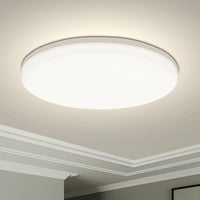 1 x RAW Customer Returns Yafido LED ceiling light Ultra Slim 48W 4320LM UFO LED ceiling light Flat 4000K Neutral white LED ceiling light for living room bedroom office kitchen bathroom 30cm - RRP €30.99