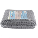 1 x RAW Customer Returns Polyte - Towel set - quick-drying lint-free microfiber - waffle structure - extra large - gray - 152 x 76.2 cm - 6 pieces - RRP €53.1