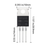 1 x RAW Customer Returns AUKENIEN Mosfet Transistor 12 Values 60pcs IRFZ44N IRF510N IRF520N IRF530N IRF540N IRF640N IRF740 IRF820 IRF830 IRF840 IRF3205 IRF9540N TO-220 IRF Mosfet Power Transistors - RRP €22.99