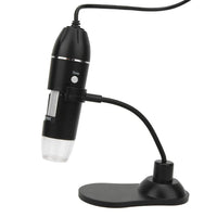 1 x RAW Customer Returns Gancon USB Digital Microscope, Electronic LED Microscope with Holder, USB Digital Microscope with 8 LEDs HD Stand for Taking Photos and Videos - RRP €19.49