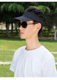 1 x Brand New iEasey Unisex Quick-Drying Sun Hat Mesh Baseball Cap Summer Hat Cap Peaked Cap Outdoor Sun Visor Sun Shield Beach Tennis Golf Sun Visor Cap Ponytail Cap for Men Women - RRP €10.07