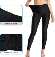 1 x RAW Customer Returns Attraco Long Swim Shorts Women Quick-Drying Sports Shorts UV Protection Swimming Shorts Sports Leggings Black XL - RRP €26.21