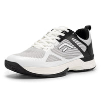 1 x RAW Customer Returns FitVille Extra Wide Tennis Shoes Men s Badminton Shoes Non-Slip Indoor Shoes Comfortable Sports Shoes Breathable Fitness Shoes Sneakers for Wide Feet, White with Black, 46.5 EU, X-Wide - RRP €69.99