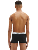 1 x RAW Customer Returns Calvin Klein Men s 3-Pack Boxer Shorts Low Rise Trunks Cotton with Stretch, Black, M - RRP €36.3