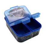 1 x RAW Customer Returns Various lunch box for kids, sandwich box with 3 compartments for daycare, children s lunch box with dividers made of BPA-free plastic, great gift for children Jurassic World  - RRP €10.98