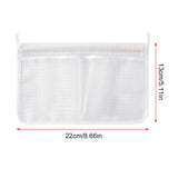 1 x Brand New TUKNN Hanging Kitchen Mesh Bag, Hanging Organizer, Kitchen Mesh Pocket, Hanging Refrigerator Mesh Storage Bag, Hanging Kitchen Mesh Bag, White - RRP €19.2