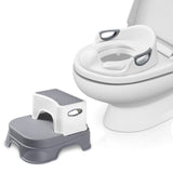 1 x RAW Customer Returns DEANIC children s toilet seat with step stool for children, potty for children with stool for children from 1-7 years, potty children s toilet, baby seat anti-slip padding toilet seat gray  - RRP €42.19