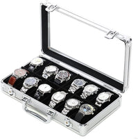 1 x RAW Customer Returns MR Maestro Relojero - Robust aluminum watch box Space for 12 watches and jewelry Ideal for men s watches Waterproof, aluminum - RRP €36.0