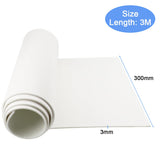 1 x RAW Customer Returns Neoprene Foam Sheet Self-Adhesive Multifunctional Foam Closed Cell Foam Roll Soundproofing Non-Slip Insulation Shock Absorption Buffer White, 300mm W x3mm D x3m L  - RRP €24.99