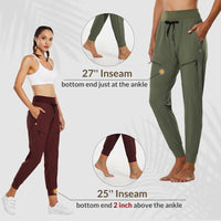 1 x RAW Customer Returns BALEAF Women s Cargo Jogging Pants 27 Lightweight Hiking Pants Breathable Quick-drying Workout Lounge Casual Outdoor Functional Pants Longer Version Green XS - RRP €37.3