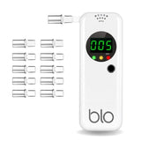 1 x RAW Customer Returns BLO Portable Breathalyzer and Breath Tester with Digital LCD Display and Fast and Accurate Blood Alcohol Content Results, 10 Disposable Mouthpieces for Clean BAC Testing - RRP €33.29