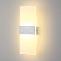 1 x RAW Customer Returns Lightsjoy 12W LED wall light indoor modern wall lamp up and down wireless hallway lighting for bedroom corridor living room stairs etc. warm white - RRP €25.56