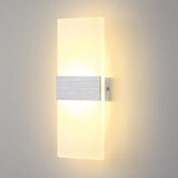 1 x RAW Customer Returns Lightsjoy 12W LED wall light indoor modern wall lamp up and down wireless hallway lighting for bedroom corridor living room stairs etc. warm white - RRP €25.56