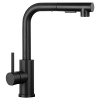 1 x RAW Customer Returns AKLFGN Kitchen Faucet Black, Kitchen Faucet Extendable, Kitchen Mixer Tap Stainless Steel, Kitchen Faucet 360 Swivel, Sink Faucet with Shower Two Water Steel Types, Kitchen Faucet Black - RRP €68.99