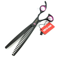 1 x RAW Customer Returns 8.0 inch Professional Dog Grooming Scissors Set Straight Thinning Curved Chunker 4pcs in 1 Set with Comb  - RRP €56.59