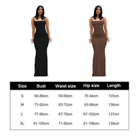 2 x Brand New TOFBS Women s Spaghetti Strap Bodycon Sleeveless Long Dress Sexy Skims Maxi Dress Elegant Fishtail Dresses Cocktail Dress Evening Dress Party Dress Summer Dress Brown, S  - RRP €43.54