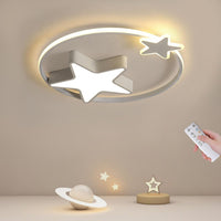 1 x RAW Customer Returns LED ceiling light, 36W ceiling lamp for children s rooms, 55cm children s room lamp ceiling dimmable with remote control, creative star ceiling lamp LED for children s rooms, baby rooms, bedrooms, living rooms - RRP €84.46