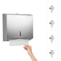 1 x RAW Customer Returns Nizirioo paper towel dispenser towel dispenser for paper towels stainless steel paper towel dispenser, towel dispenser lockable without drilling paper towel dispenser for 250-400 paper towels - RRP €19.15