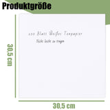 8 x Brand New VGOODALL White Transparent Paper, White Craft Paper Gold Foil for DIY - RRP €163.2