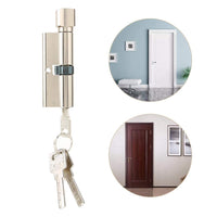 1 x RAW Customer Returns Lock Cylinder, Door Lock Cylinder 70mm Aluminum Door Lock Cylinder with 3 Keys for Home Security Suitable for interior and exterior doors, composite materials, wood, plastic doors - RRP €10.02