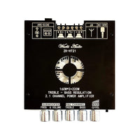 1 x RAW Customer Returns WANGCL 2 x 160W 220W 2.1 Channel TDA7498E ZK-HT21 Bluetooth Digital Power Amplifier Module Tweeter and Bass Subwoofer - RRP €41.34