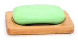 1 x Brand New Handmade Natural Bamboo Soap Dish - For a sponge, brush or soap, Bamboo, Set of 2 - RRP €19.2