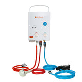 1 x RAW Customer Returns Camplux AY132P43 5L Tankless Gas Water Heater, with 4.3L Water Pump, for Travel, RV, Camping, Horses - RRP €269.99