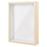 1 x RAW Customer Returns 3D Picture Frame for Filling Object Frame Picture Frame Deep for Filling Deep Picture Frame for Filling Wooden Picture Frame for Dried Flowers Crafts White  - RRP €19.82