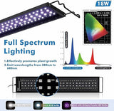 1 x RAW Customer Returns hygger Aquarium Light with Remote Control, Customizable Full Spectrum LED Aquarium Light, Standard and Weather Mode, DIY Mode for Planted Freshwater Aquariums 18W for 30-45cm  - RRP €40.1