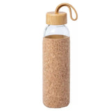 1 x RAW Customer Returns 2stilo - Glass water bottle - 500 ml bottle - Suitable for hot or cold drinks - Sports bottle - Children and adults - Reusable BPA free - Bamboo cover - Eco Friendly - RRP €17.14