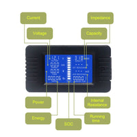 1 x RAW Customer Returns DC Voltmeter Ammeter Energy Meter Battery Monitor Display LCD Digital Multimeter for Car Solar DC 0-200V 300A Shunt - RRP €33.07