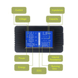 1 x RAW Customer Returns DC Voltmeter Ammeter Energy Meter Battery Monitor Display LCD Digital Multimeter for Car Solar DC 0-200V 300A Shunt - RRP €33.07