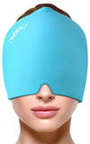 1 x RAW Customer Returns i THERAU cooling pads gel migraine mask kuhlmutz cooling mask migraine with 12 large ice packs for migraine relief has headaches cooling pads gel reusable - 2022 new - RRP €14.87