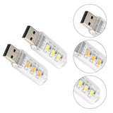 1 x RAW Customer Returns USB gooseneck, mini LED USB lamp, USB reading lamp, computer lamp LED lamp USB connection, USB gooseneck lamp, flexible keyboard light, 4 mixed LED USB lights 2 white 2 warm yellow  - RRP €6.04