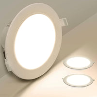 1 x RAW Customer Returns Aigostar LED Recessed Downlight, 12W Equivalent to 113W, Daylight 4000K, LED Spotlights, LED Porthole, 145-155mm, Pack of 2 - RRP €18.68