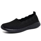 1 x RAW Customer Returns Puxowe Women s Slip On Sneakers Lightweight Breathable Sports Shoes Sneakers Comfortable Casual Shoes Walking Shoes Outdoor Fitness 39 EU All Black - RRP €49.99