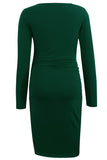 1 x RAW Customer Returns Smallshow Women s Maternity Dresses Long Sleeves Maternity Dresses,Deep Green,L - RRP €25.63